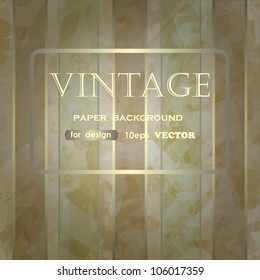 Vintage vector background and frame for invitation, announcement or menu