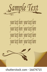 vintage vector background, old paper