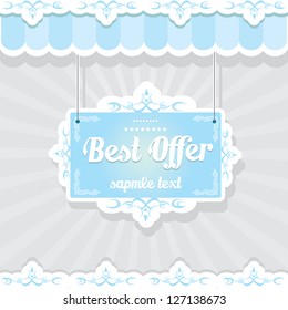 Vintage vector background with place for your text. cover design.
