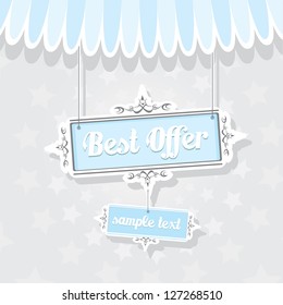 Vintage vector background with place for your text. cover design.