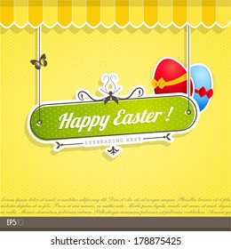 Vintage vector background with place for your text. 