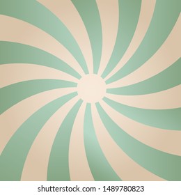 Vintage vector background with rays.