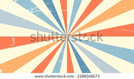 Vintage vector background with texture effect in pastel colors. For digital designs, t-shirts, sticker and more. Retro design