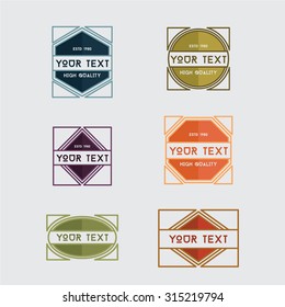 Vintage vector badges and labels