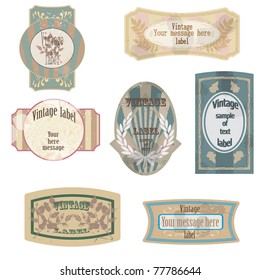 Vintage vector banners and labels.