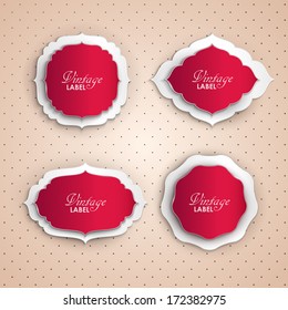 Vintage vector banners set
