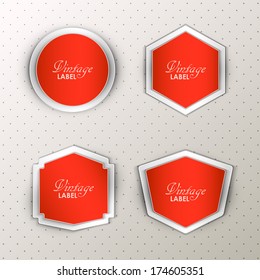 Vintage vector banners set 