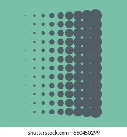 Vintage Vector Basic Shape Halftone Dot Pattern Design