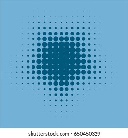 Vintage Vector Basic Shape Star Halftone Dot Pattern Design