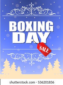 Vintage vector Boxing Day design
