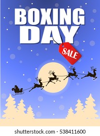 Vintage vector Boxing Day design