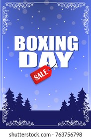 Vintage vector Boxing Day design