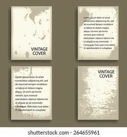 Vintage Vector Brochure , Cover, Flyer, Report , or Leaflet Design Template . 