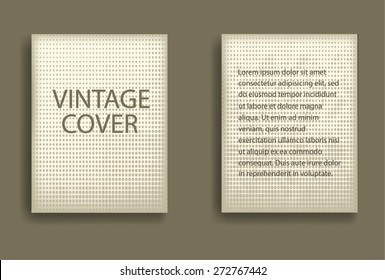 Vintage Vector Brochure or Layout Magazine. 