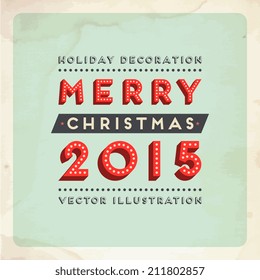 Vintage vector card