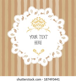 Vintage vector card design