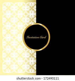 Vintage vector card design for greeting card,