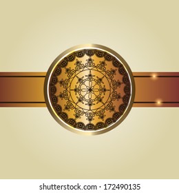 Vintage vector card design for greeting card,