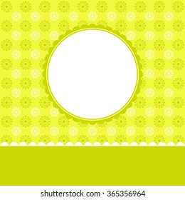 Vintage vector card template. 