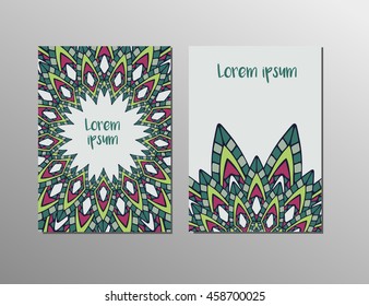 Vintage vector card template.