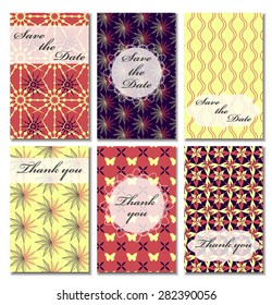Vintage vector card templates. Can be used for Save The Date, baby shower, mothers day, valentines day, birthday cards, invitations. Template Vector response card 