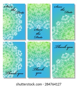 Vintage vector card templates. Can be used for Save The Date, baby shower, mothers day, valentines day, birthday cards, invitations. Template response card save the date 