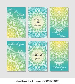 vector set card templates use save stock vector royalty free
