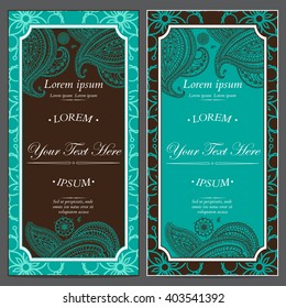 Vintage vector card templates. Can be used for Save The Date, baby shower, mothers day, valentines day, birthday cards, invitations. 