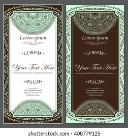 Vintage vector card templates. Can be used for Save The Date, baby shower, mothers day, valentines day, birthday cards, invitations. 
