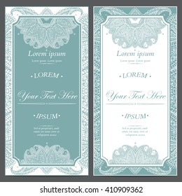 Vintage vector card templates. Can be used for Save The Date, baby shower, mothers day, valentines day, birthday cards, invitations. 
