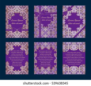 Vintage vector card templates. Can be used for Save The Date, baby shower, mothers or valentines day, birthday cards, invitations.