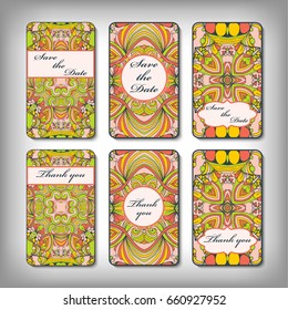 Vintage vector card templates. Can be used for Save The Date, baby shower, mothers day, valentines day, birthday cards, invitations. Template Vector response card save the date card
