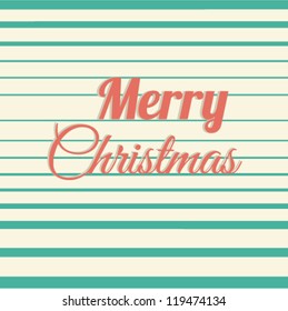 Vintage vector Christmas card