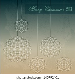Vintage vector Christmas card