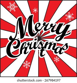 Vintage vector Christmas card
