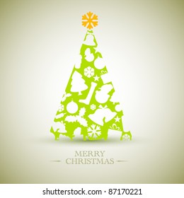 Árbol de navidad vectorial de varias formas