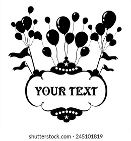 Vintage vector circus frame with a space for your text 