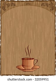 Diseño de café vintage vectorial