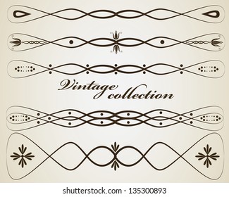 Vintage vector decorations
