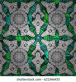 Vintage vector decorative elements. Oriental pattern. Colored Mandalas on background. Islam, Arabic, Indian, turkish, pakistan, chinese, ottoman motifs.