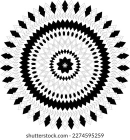 Vintage-Vektordekoration Mandala-Design