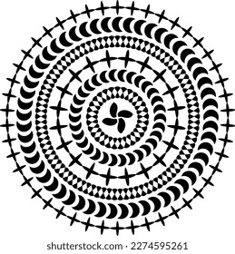 diseño decorativo de mandala vintage