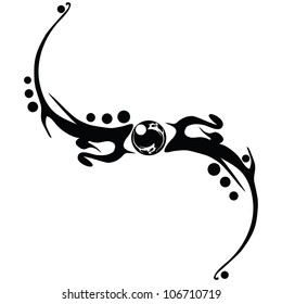 Vintage vector for design work. Tattoo design.