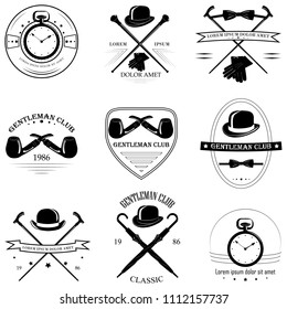 Vintage vector emblem collection. Retro style