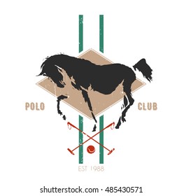 Vintage vector emblem - Polo sport club