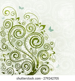 Vintage vetor floral fundo.