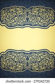 Vintage vector floral background.