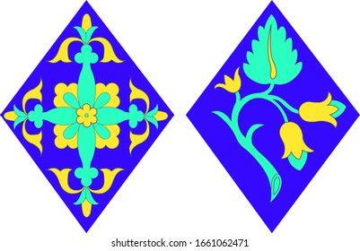 Vector de vintage con diseño floral