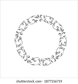 Vector vintage. Elementos florales para monogramas de diseño, invitaciones, marcos, menús y etiquetas. Diseño gráfico del sitio web, cafés, boutiques, hoteles, invitaciones a bodas.