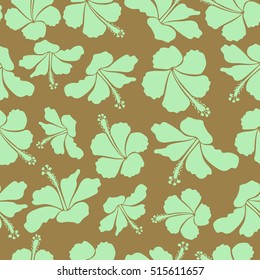 Vintage vector floral in neutral and brown colors.